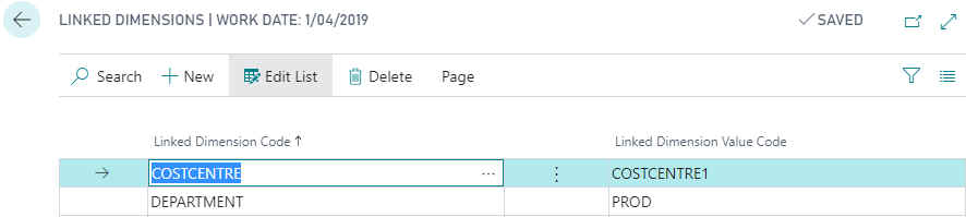 Linked Dimensions Page